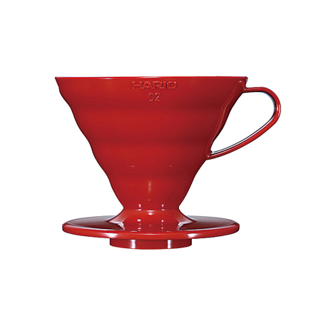 Hario V60-02 Ceramic Coffee Dripper — Red