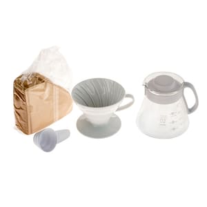 Hario V60 Dripper & Pot — White